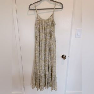 MANGO Lurex Floral Dress